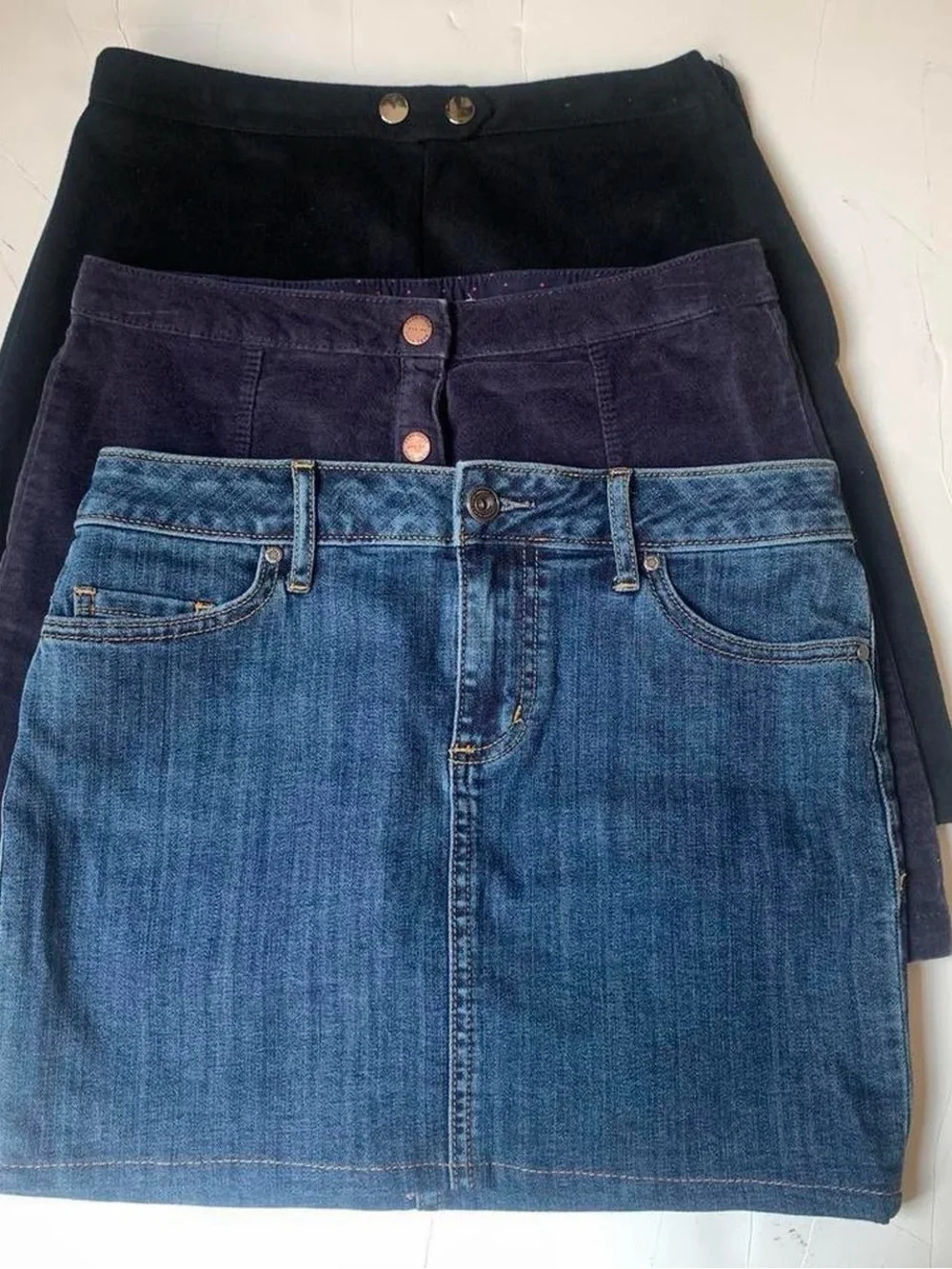 Zara navy velvety